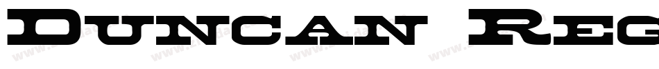 Duncan Regular字体转换